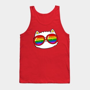 Rainbow Eyes Kitty Tank Top